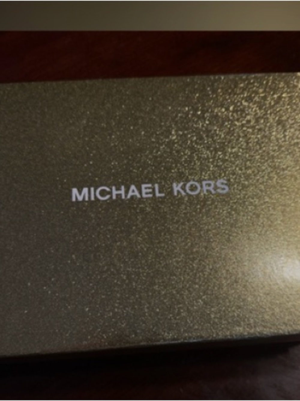 Michael Kors Monogram Cream Pouchette (Small Shoulder Bag) NWT in original box! - Picture 3 of 5